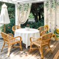 thumbnail image 4 of Outdoor Curtains for Patio Waterproof, Sunflowers Outdoor Privacy Panels Grommet, Yellow Floral Bees Green Leaves Watercolor Blackout Outside Curtains for Porch/Cabana/Pergola/Gazebo 54"x84", 1 Panel, 4 of 8