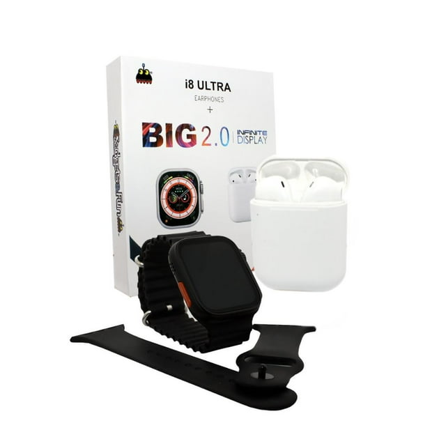 Set Reloj inteligente y audifonos Gadgets&fun Smartwatch y auriculares combo inteligente