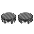thumbnail image 1 of 2uds 54mm 12 Orejetas Coche Rueda Cubo Tapas Negro con Epoxy Pegatina, 1 of 1