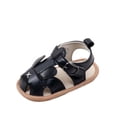 thumbnail image 2 of Puntoco (6-12 Meses) Verano Nuevo Bebé Versátil Casual Transpirable Linda Suela De Goma Antideslizante Fondo Suave Sandalias De Bebé Zapatos Para Niños Pequeños Zapatos De Bebé Negro 12, 2 of 8