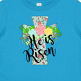 thumbnail image 4 of Inktastic He is Risen Floral Print Cross with Beautiful Flowers Boys or Girls Baby T-Shirt, 4 of 5