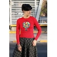 thumbnail image 4 of Old Glory Womens Candy Gumball Machine Costume Long Sleeve Graphic T Shirt, 4 of 6
