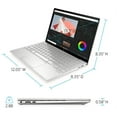 thumbnail image 2 of HP Envy 13"3 Inch 1920x1080 FHD Non-Touch 400 Nits| Intel i5-1135G7 Quad-Core, Intel Iris Xe Graphics | 8GB DDR4, 256GB PCIe NVMe M.2 SSD | Windows 10 Home | Silver, 2 of 8