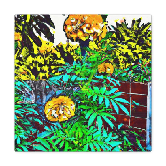 Marigold Pop Explosion - Canvas