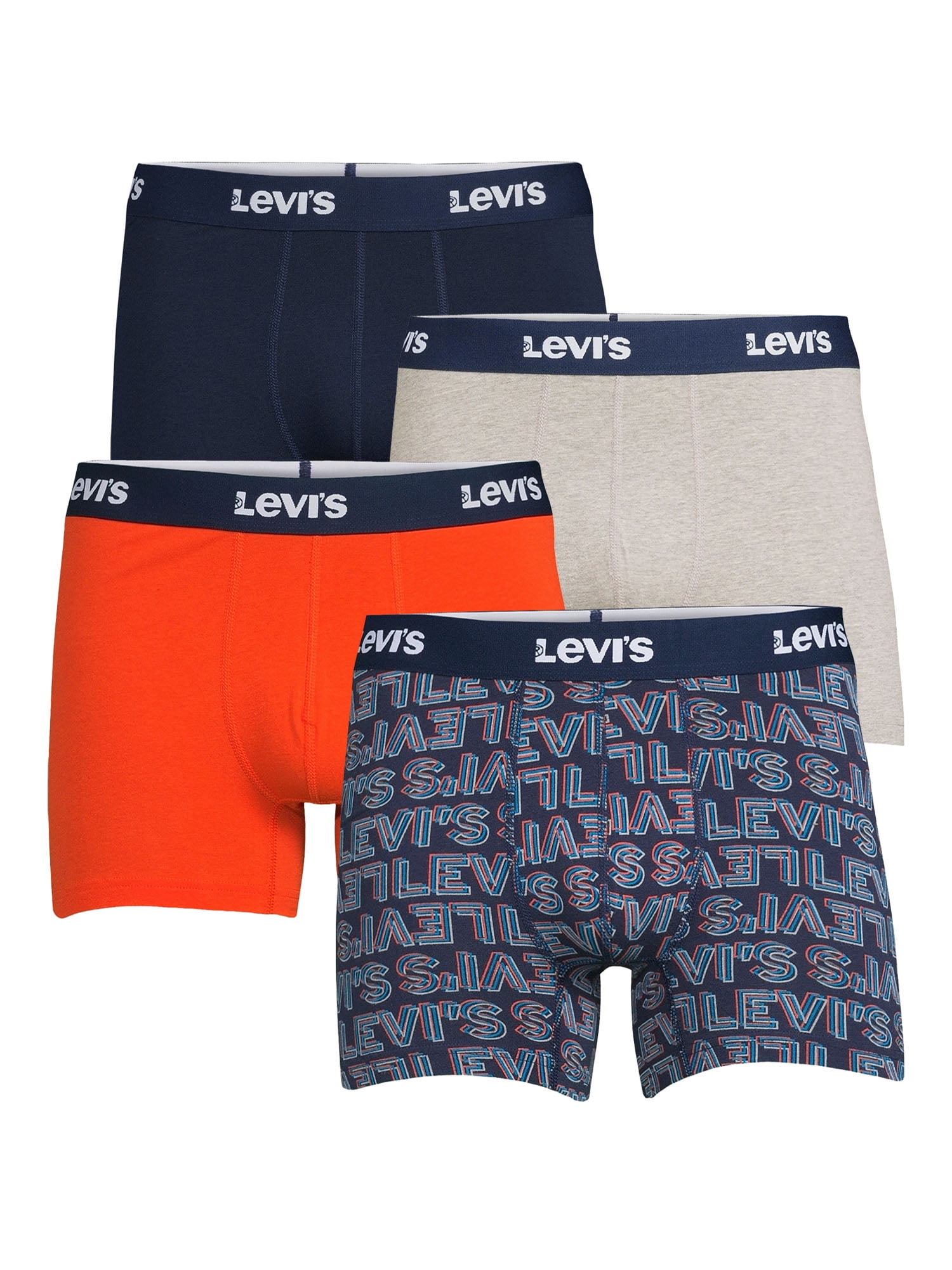 Levi's Mens Boxer Briefs Breathable Stretch Underwear 4 Pack 