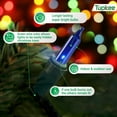 thumbnail image 4 of Christmas Random Shimmering Twinkle Lights - 24 of 100 Lights Twinkle, Indoor Outdoor, 20.5 Feet Light String, 100 Multi-Color Bulbs - Christmas Tree Holiday Decor Sparkling Twinkling Christmas Light, 4 of 6