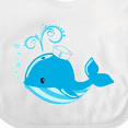thumbnail image 4 of Inktastic Cute Blue Whale in Nautical Hat Boys or Girls Baby Bib, 4 of 4