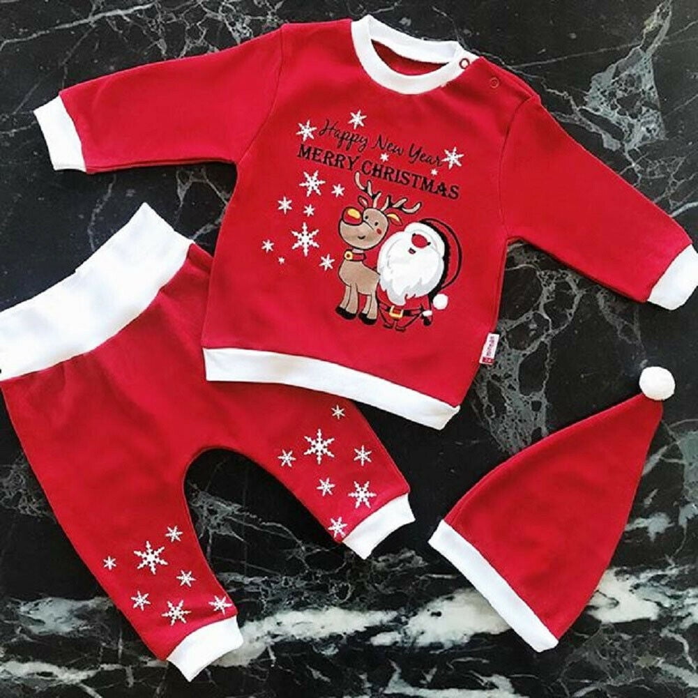 OCEAN-STORE Infant Baby Boys Girls 3-24 Months Christmas Xmas Santa Camouflage Romper Jumpsuit Outfits 