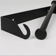 thumbnail image 4 of Unatoiry Paper Dispenser Towel Holder Space-saving Wall-mounted Punch-free Countertop Storage Bracket Accessory Household Black 1Set, 4 of 6