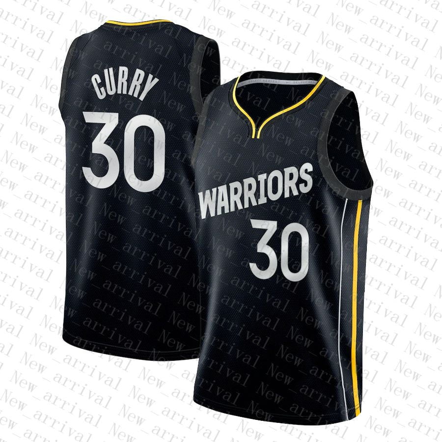 NBA_ Golden Red State Blue Warriores Basketball Jersey 30 33 11 Champagne Stephen  Curry James Wiseman Klay Thompson 666 