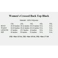 thumbnail image 5 of eVogues Women's Crossed Back Top Black, 5 of 5