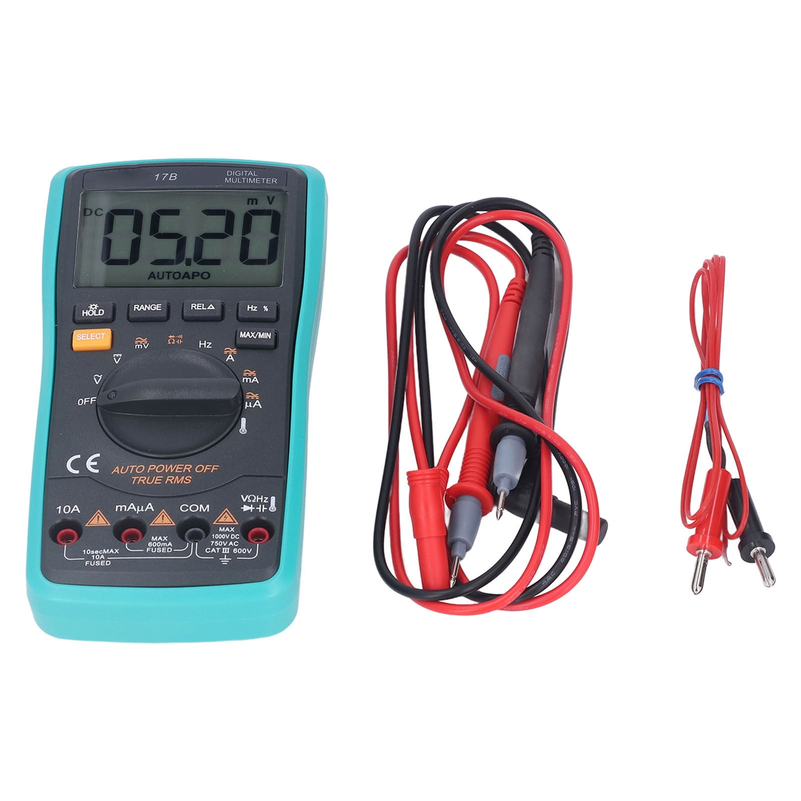 Digital Multimeter, Automatic Polarity Display Electrical Voltmeter