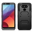 thumbnail image 2 of LG G6 Case, Mignova Rugged Plastic Heavy Duty Armor Holster Defender Full Body Protective Hybrid Case Cover with Kickstand, Build-in Screen Protector and Belt Swivel Clip for LG G6 (Black), 2 of 6