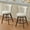 Beige, variant on CQSXDA Stylish 26" Counter Height Bar Stools Set of 2 Velvet with 360° Swivel, Upholstered Design & Tufted Back, Beige