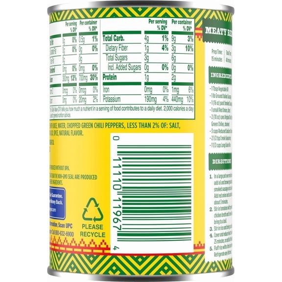 Kroger Orginal Diced Tomatoes with Green Chilies 10 oz - Pack of 1