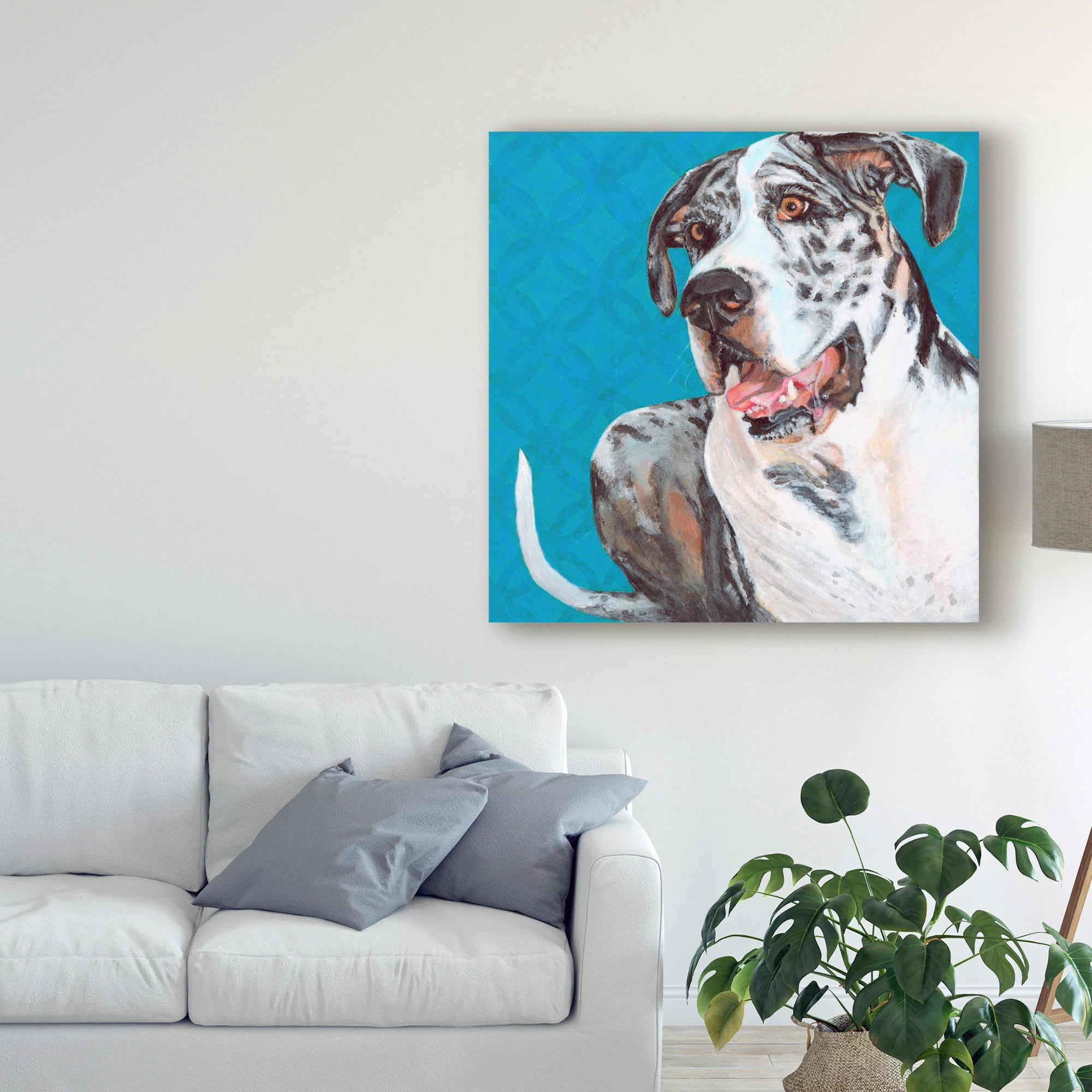 Trademark Fine Art 'Dlynns Dogs Apollo' Canvas Art by Dlynn Roll