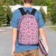 thumbnail image 4 of Easygdp Cute Watermelon Flamingo Mochila Ligera de 15 Pulgadas para Estudiantes, Mochila Cómoda para la Escuela y Viajes, Correas Ajustables, 4 of 6