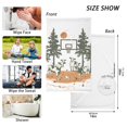 thumbnail image 2 of Basketball Cow Hand Towel Cotton Bath Towel Large Face Towels Absorbent for Bathroom Home Hotel, 2 of 7