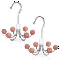 thumbnail image 2 of Hoodie Hangers 2-Pack with 6 Balls, 360°Swivel Purse Hanger, Scarf Hanger, Closet Hooks, Handbag Organizer, Bra Hanger, 2 of 4