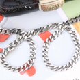 thumbnail image 3 of Silver Metal Decorative Chain for Bag Use 8mm Flat Chain Accessory, 3 of 5