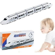 Smart chain-linked train children's toy, rechargeable, with lights and sound effects, fun learning game, high-speed train toy, with lights and sound effects, suitable for boys and girls.