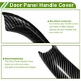 thumbnail image 4 of Cubierta de recorte de manija de panel de puerta del lado del pasajero delantero Unique Bargains para BMW X3 F25 2010-2016 Negro, 4 of 6