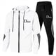 thumbnail image 5 of Conjunto de ropa deportiva sencilla para hombre, chaqueta con cremallera, Sudadera con capucha para correr, chándal para hombre, traje deportivo de otoño e invierno, alta calidad, nueva moda, 5 of 5