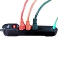 Hyper Tough 4Outlet 10ft Surge 900Joule Protection with 2 USB, Black