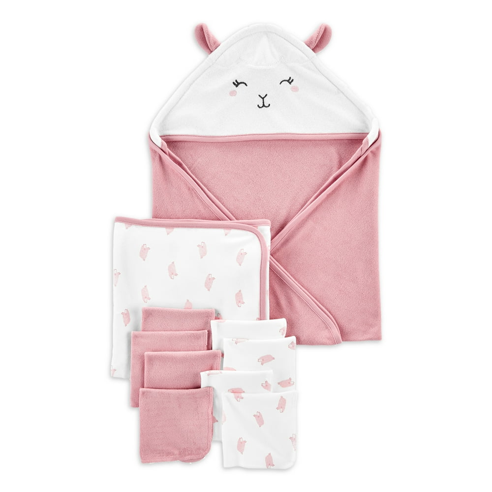 Child of Mine by Carter's Baby and Toddler Girl Towel and Washcloth Set