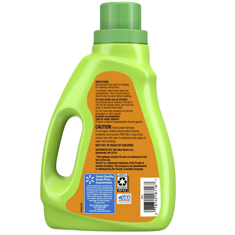 Walmart 2024 laundry detergent