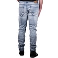 thumbnail image 2 of men's slim straight aaron jeans with zipper trim from jordan craig, 2 of 2