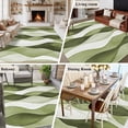 thumbnail image 6 of Rectangle Area Rug 6x9ft,Sage Green Gradient Stripes Washable Carpet Non-Slip Runner Accent Rugs Indoor Floor Mat for Bedroom Living Room Decor,Abstract Water Ripple, 6 of 9