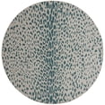 thumbnail image 3 of Unique Loom Outdoor Safari Collection Area Rug - Samburu (10' Round Teal/Gray), 3 of 7