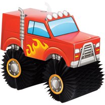 6 Count Bulk Pack Monster Truck Centerpieces