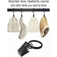 thumbnail image 5 of Shower Curtain Hooks 40 Pack Metal Curtain Rings With Clips Hat Clothes Clips Drapery Clips With Rings Drapes Rings 1.26 In Interior Diameter, 5 of 6