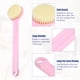 thumbnail image 3 of Depurador de espalda, cepillo de baño, cepillo de baño de mango largo para ducha de baño, 13.98x3.15x1.18, rosa, 3 of 7