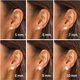 thumbnail image 5 of Aretes de perlas blancas cultivadas de agua dulce seleccionadas a mano de 14K, 5 of 5