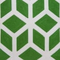 thumbnail image 3 of Parkland Collection Panna Green and White Decorative Throw Pillow, 20 x 20 Cotton Square Pillow, 3 of 9