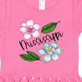 thumbnail image 3 of Inktastic Mississippi Magnolia Flowers and Leaves Girls Toddler Dress, 3 of 4