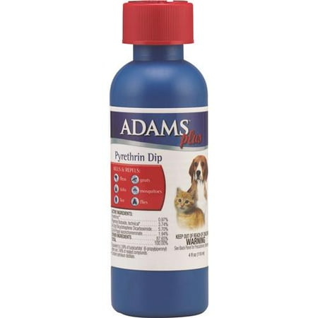 Adams Plus AD06017 Flea and Tick Pyrethrin Dip, 4 oz Bottle