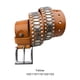 thumbnail image 4 of Qarigey El accesorio para hombre o mujer del cinturón agrega un toque vanguardista a cualquier atuendo. Cinturón recordatorio amigable para Cinturones rojo marrón 115cm, 4 of 6