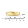 thumbnail image 4 of 10K Yellow Gold Comfort Fit Wedding Band, High-Polish, for Men or Women, Size11.5, 4 of 10