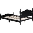 thumbnail image 4 of Platform Bed Frame Full Size, Retro Wooden Slat Support Bed with 550 lbs Load Capacity, No Box Spring Needed, Easy Assembly Rustic Bedroom Furniture (Multiple Sizes Available), 4 of 18