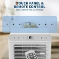 thumbnail image 3 of 8,000 BTU Portable Air Conditioner, 4-In-1 Portable AC Units for Rooms with Fan, Dehumidifier, Cools Up to 350 Sq.Ft. Room Air Conditioner, Remote, Auto Swing, Quite Opration, Timer, White Top, 3 of 7