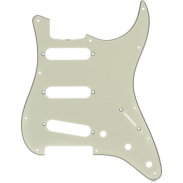 Pickguard Fender 62 Stratocaster, 11 agujeros, verde menta, 3 capas