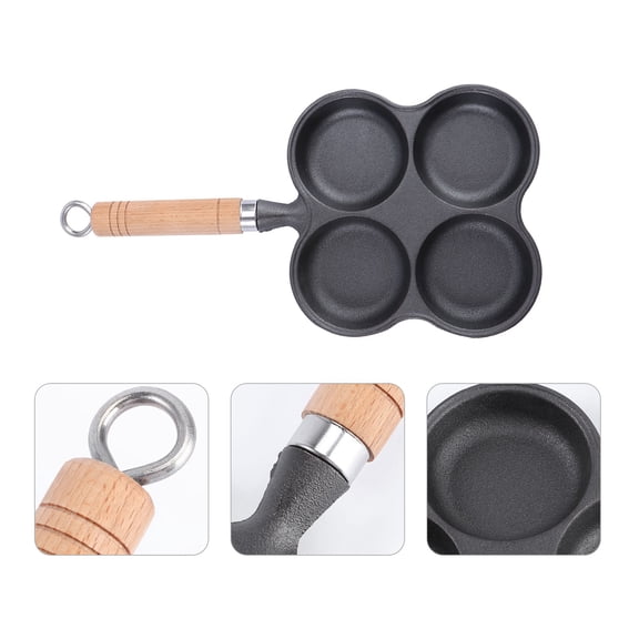 CTIRCHIU Small Cast Pan Set for Home Cooking, Kitchen Use, Non-Stick Skillet for Frying Eggs and More