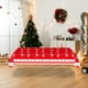 thumbnail image 1 of Mantel de plástico con temática navideña y diseño de árbol de Navidad, ideal para decoración de fiestas y catering., 1 of 6