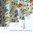 thumbnail image 6 of LightColor Dinosaurs Name Pattern Shower Curtain 72"x72" ,Bathroom Decorative Shower Curtains Set with 12 Hooks,Modern Waterproof Washable Shower Curtain, 6 of 6