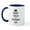 White/Navy Inside, variant on CafePress - Keep Calm And Badger On Mug - 11 oz Ceramic Mug - Novelty Coffee Tea Cup