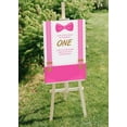 thumbnail image 5 of Darling Souvenir MADE WITH LOVE Welcome Sign, Easy To Use Party Supplies First Birthday Pink Suspenders - It's A Girl Theme Poster For Birthday Party Celebrations- 18x12, 5 of 5